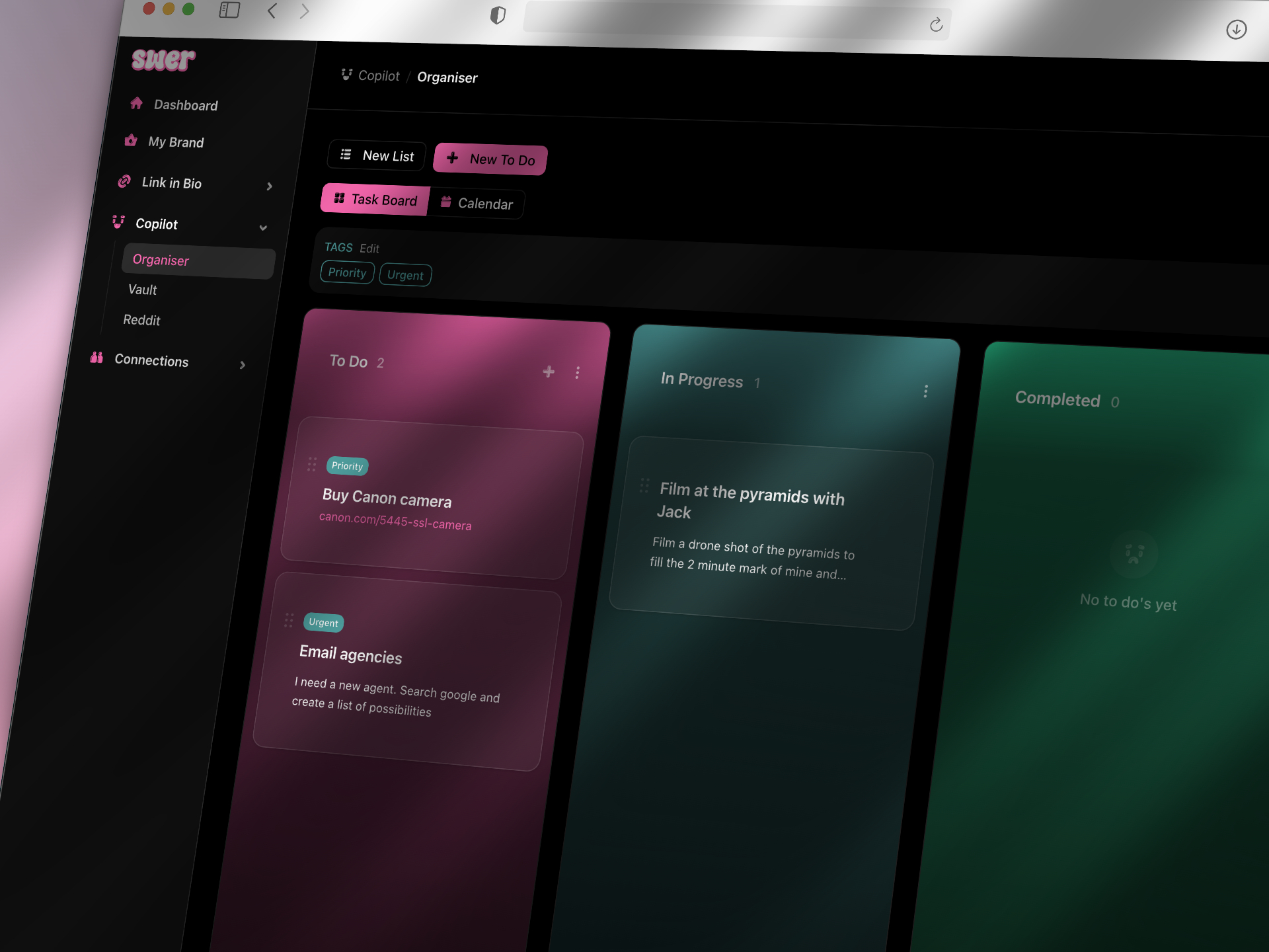 Swer Dashboard